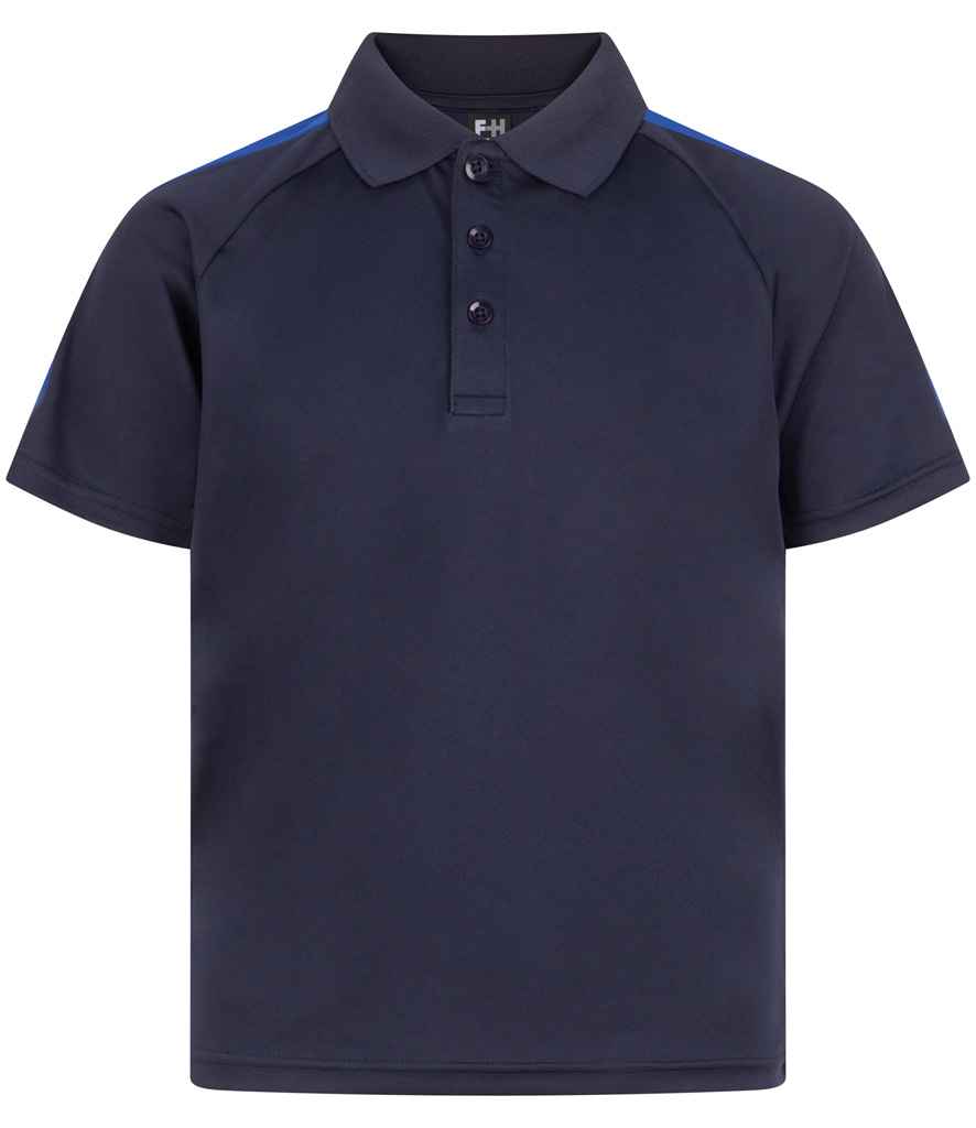 Finden & Hales Finden + Hales Kids Team Polo Shirt Navy/Royal Blue
