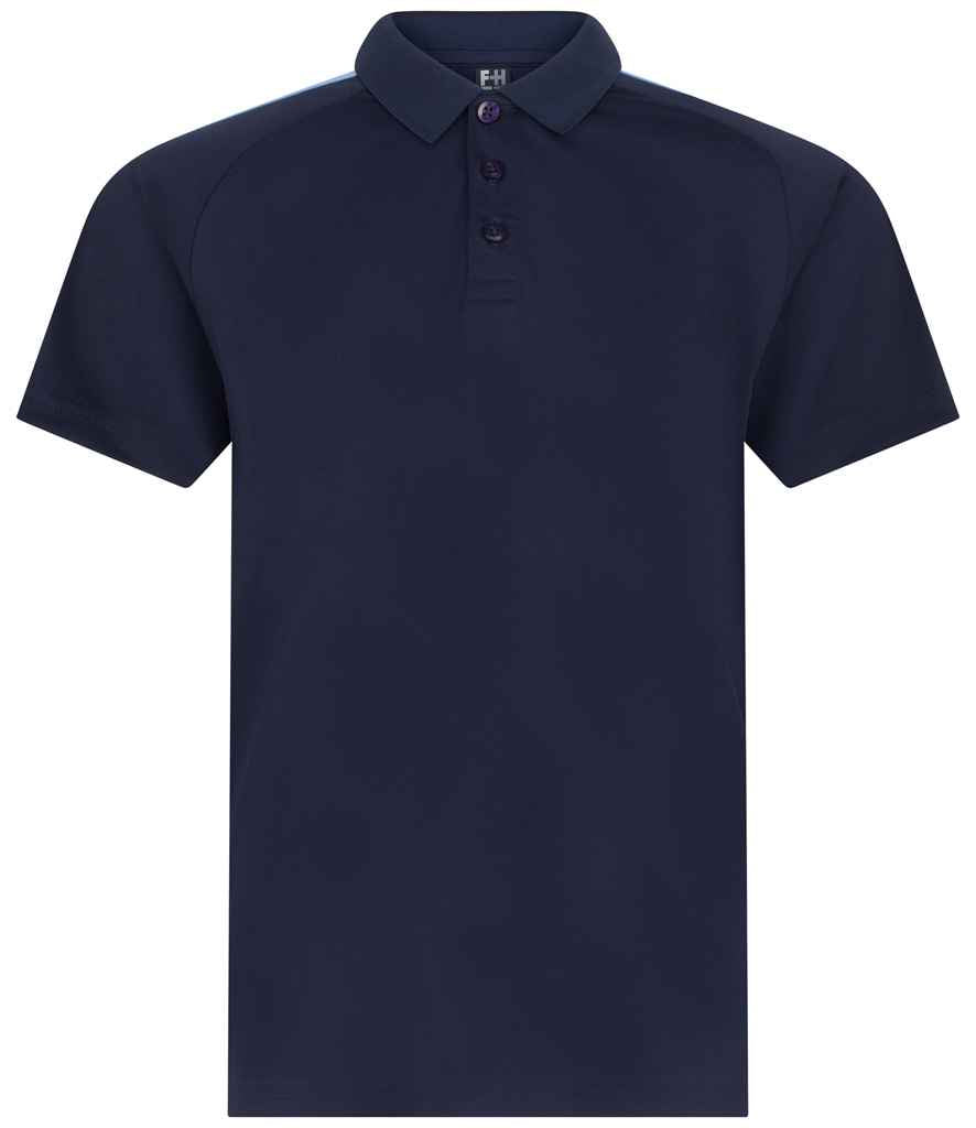 Finden & Hales Finden + Hales Kids Team Polo Shirt Navy/Sky blue