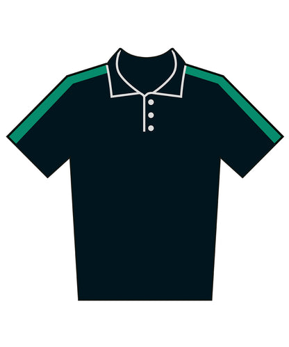 Finden & Hales Kids team polo shirt Black/Emerald