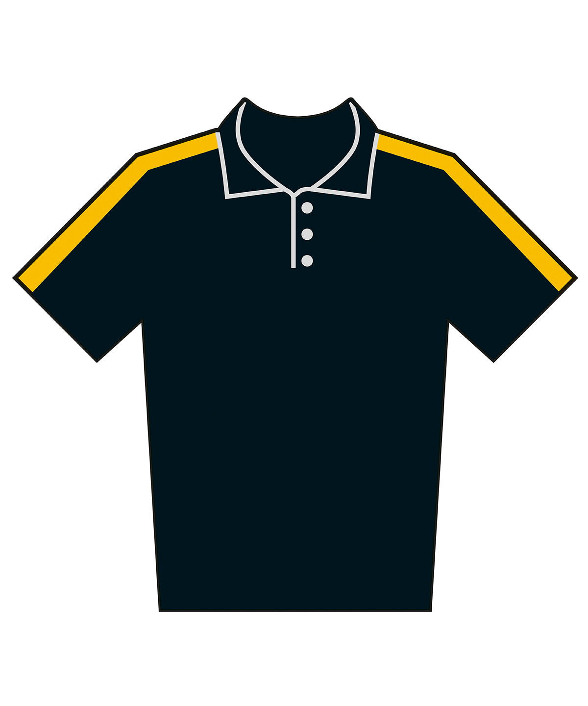 Finden & Hales Kids team polo shirt Black/Gold