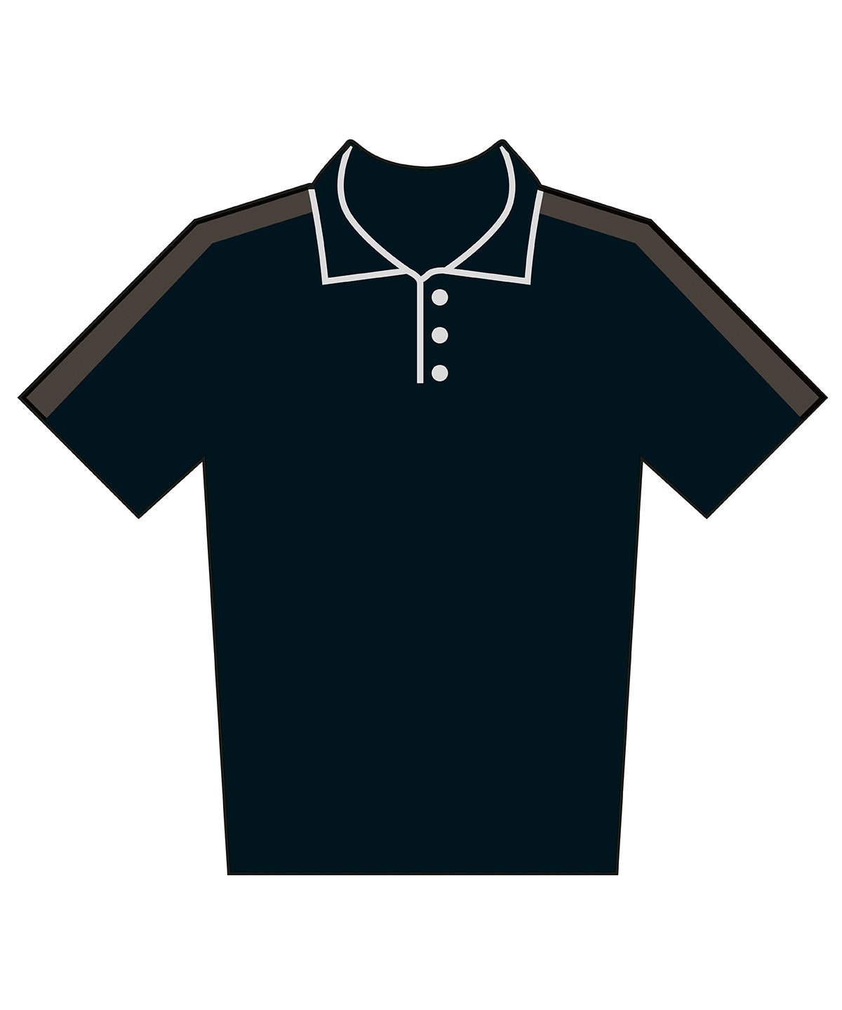 Finden & Hales Kids team polo shirt Black/Gunmetal