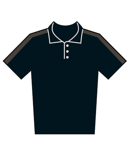 Finden & Hales Kids team polo shirt Black/Gunmetal