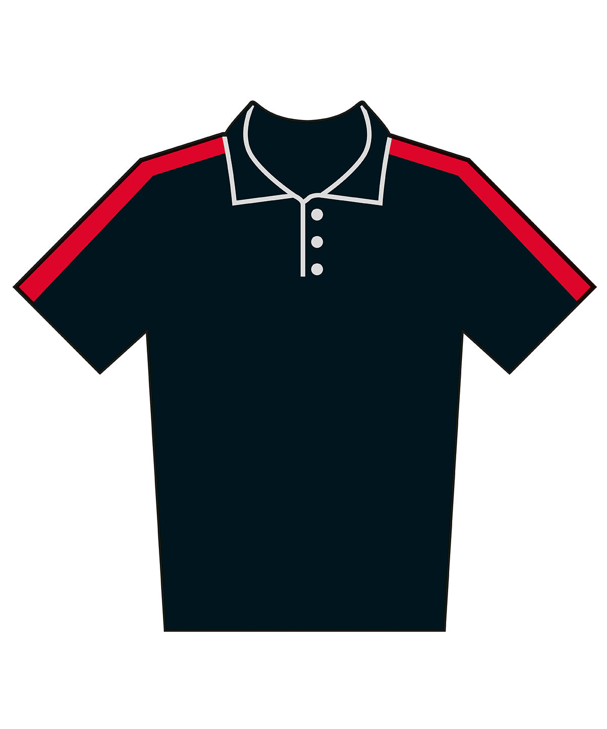 Finden & Hales Kids team polo shirt Black/Red