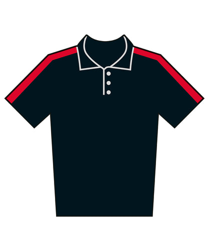 Finden & Hales Kids team polo shirt Black/Red