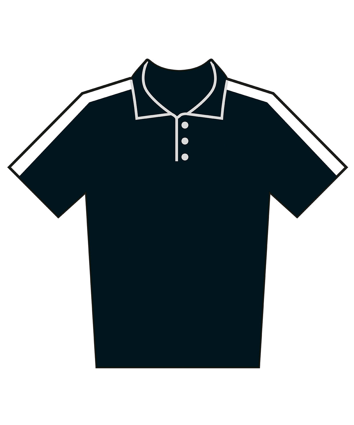 Finden & Hales Kids team polo shirt Black/White