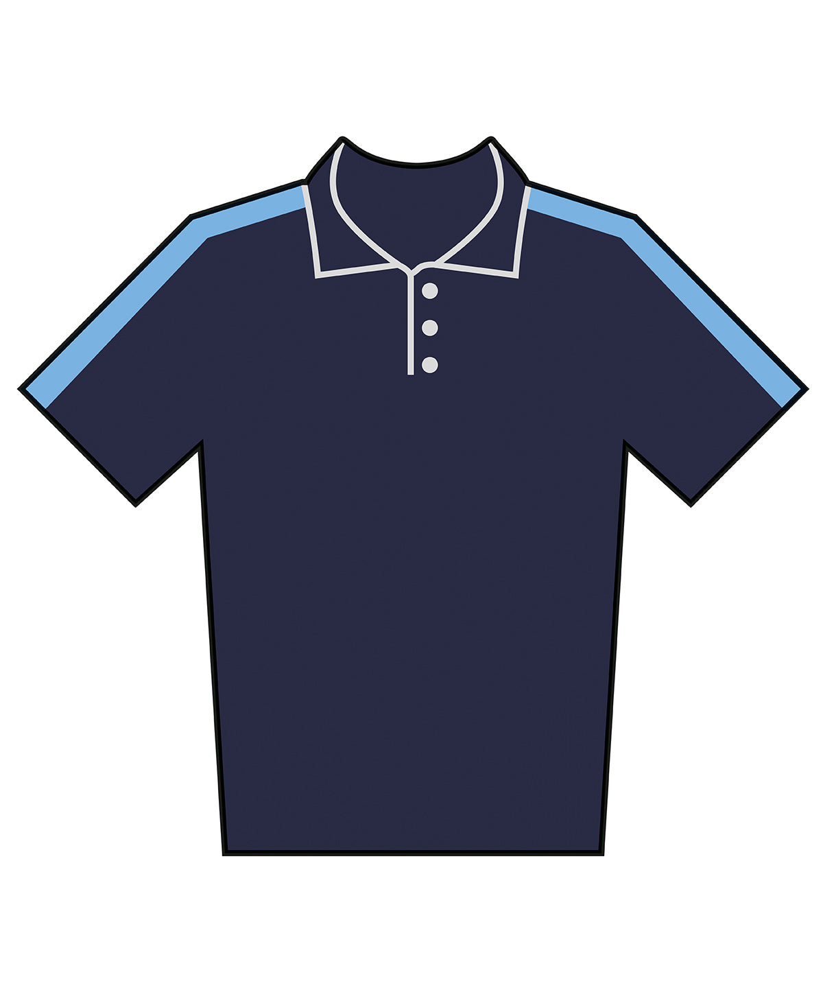 Finden & Hales Kids team polo shirt Navy/Sky