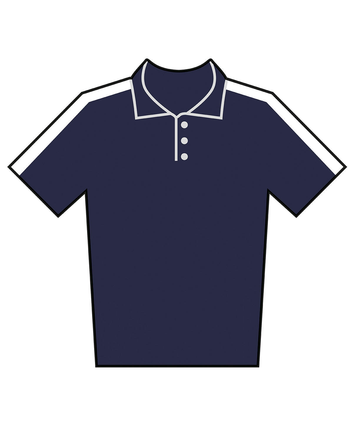 Finden & Hales Kids team polo shirt Navy/White