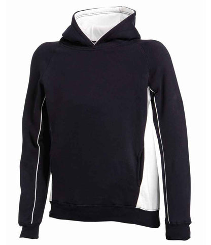 Finden & Hales Finden + Hales Kids Contrast Hooded Sweatshirt Navy/White