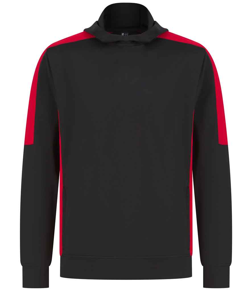 Finden & Hales Finden + Hales Unisex Team Hoodie Black/Red