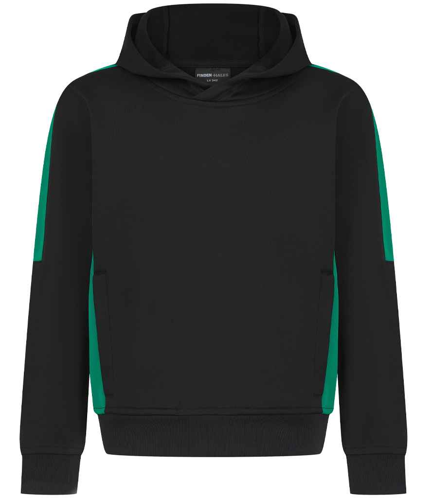 Finden & Hales Finden + Hales Kids Team Hoodie Black/Emerald