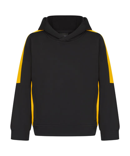 Finden & Hales Kids' team hoodie Black/Gold