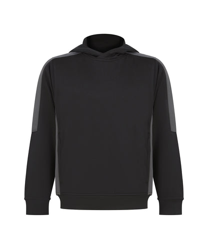 Finden & Hales Kids' team hoodie Black/Gunmetal Grey