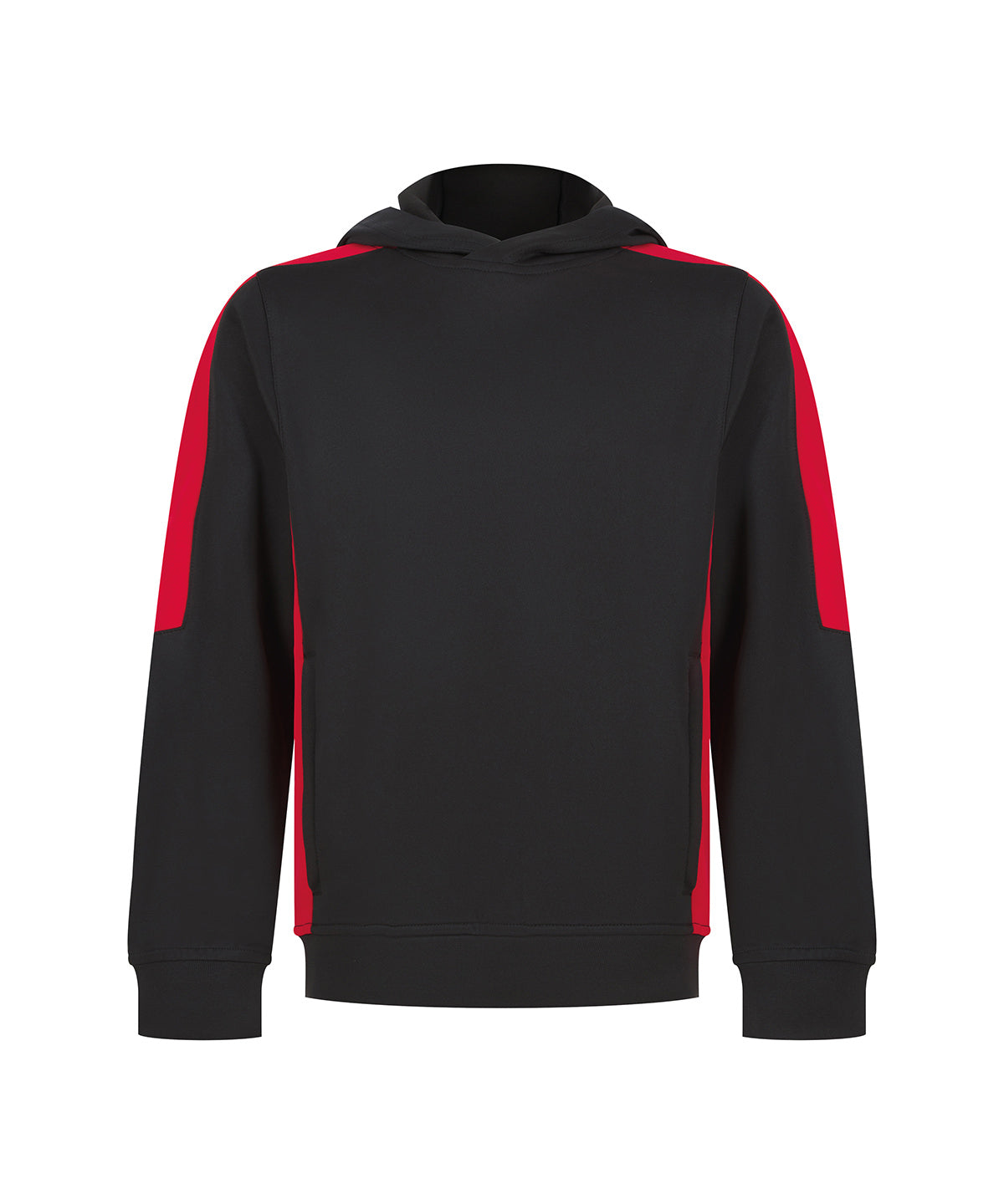 Finden & Hales Kids' team hoodie Black/Red