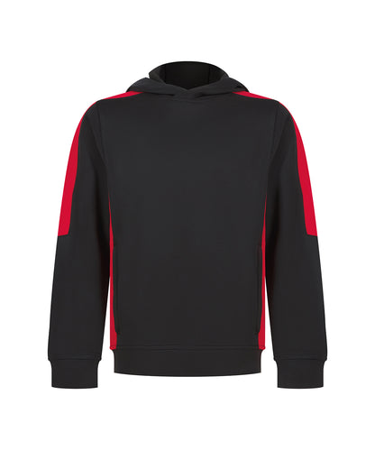 Finden & Hales Kids' team hoodie Black/Red