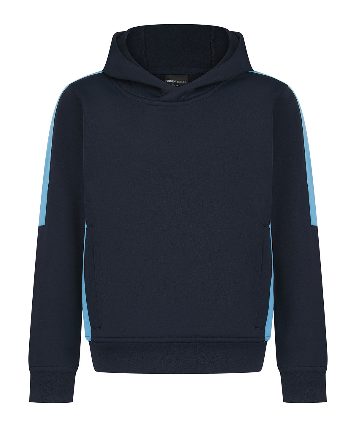 Finden & Hales Kids' team hoodie Navy/Sky