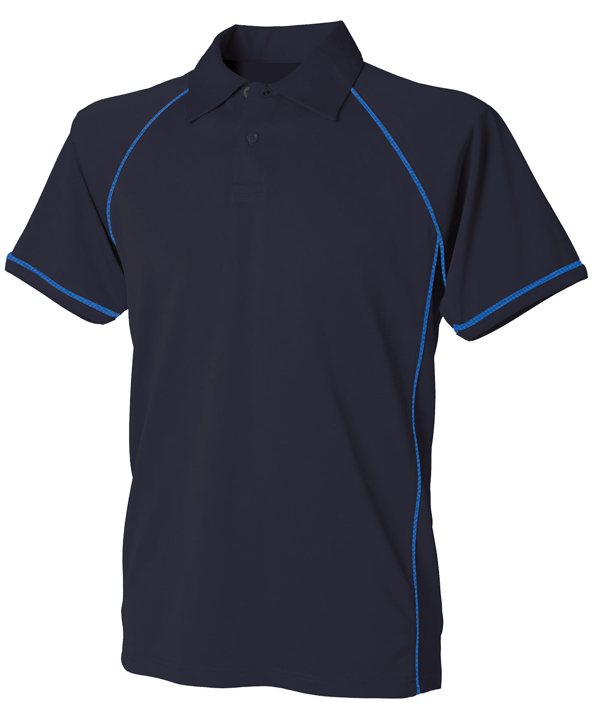 Finden & Hales Kids piped performance polo Navy/Royal/Royal†