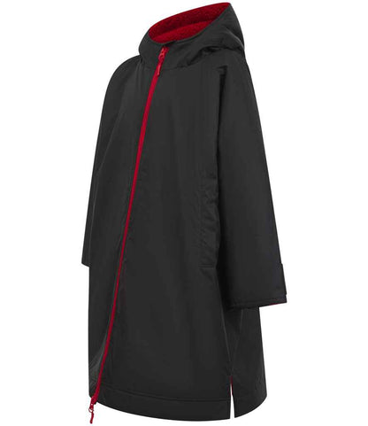 Finden + Hales Kids All Weather Robe in Black/Red