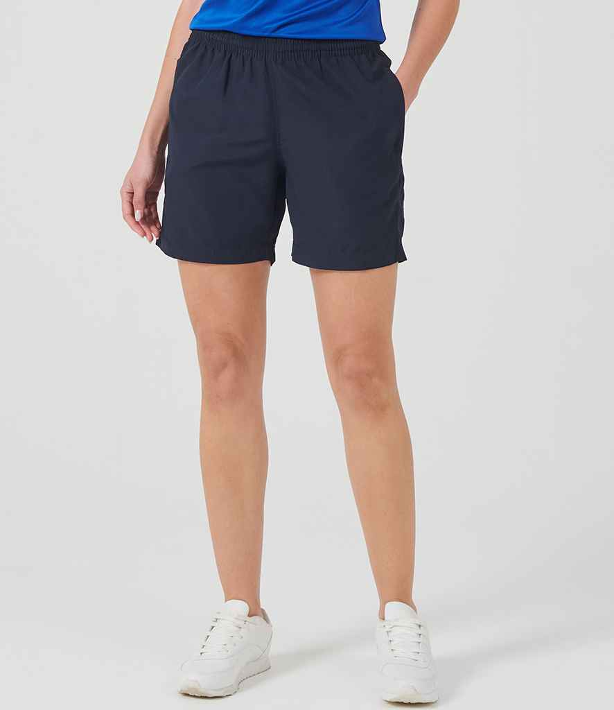 Finden + Hales Ladies Microfibre Shorts - model image