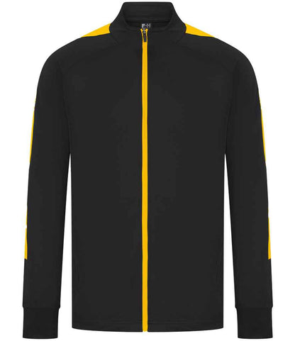 Finden + Hales Knitted Tracksuit Top in Black/Gold