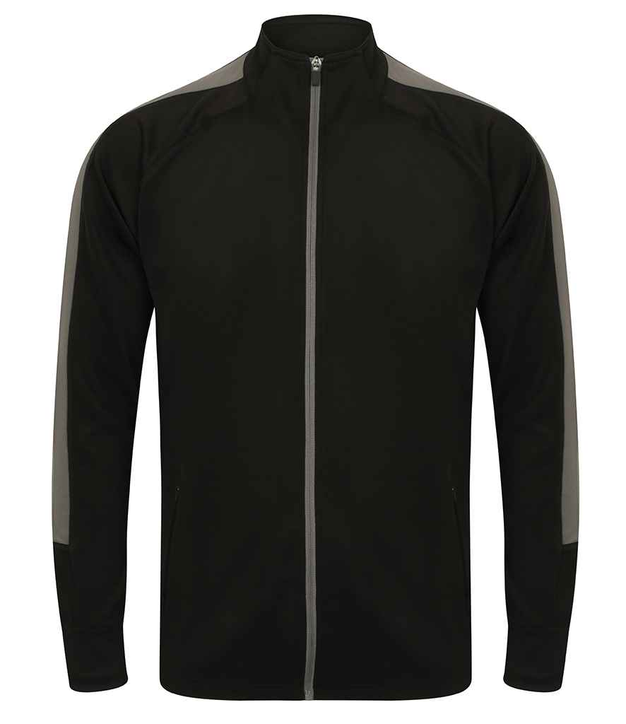 Finden & Hales Finden + Hales Knitted Tracksuit Top Black/Gunmetal