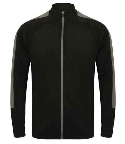 Finden & Hales Finden + Hales Knitted Tracksuit Top Black/Gunmetal