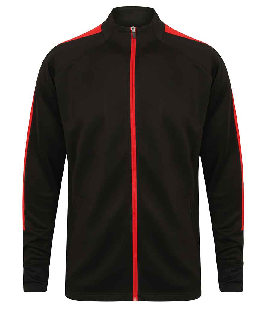 Finden & Hales Finden + Hales Knitted Tracksuit Top Black/Red