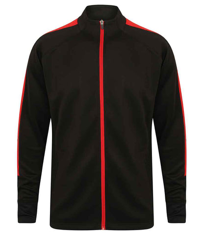 Finden & Hales Finden + Hales Knitted Tracksuit Top Black/Red