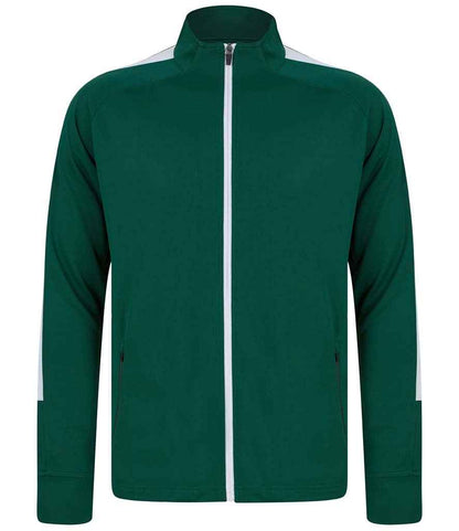 Finden & Hales Finden + Hales Knitted Tracksuit Top Bottle Green/White