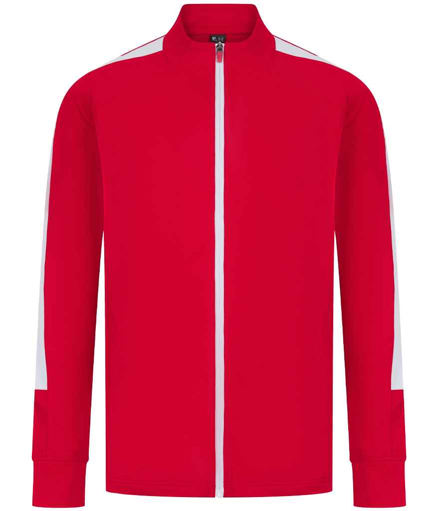 Finden & Hales Finden + Hales Knitted Tracksuit Top Red/White
