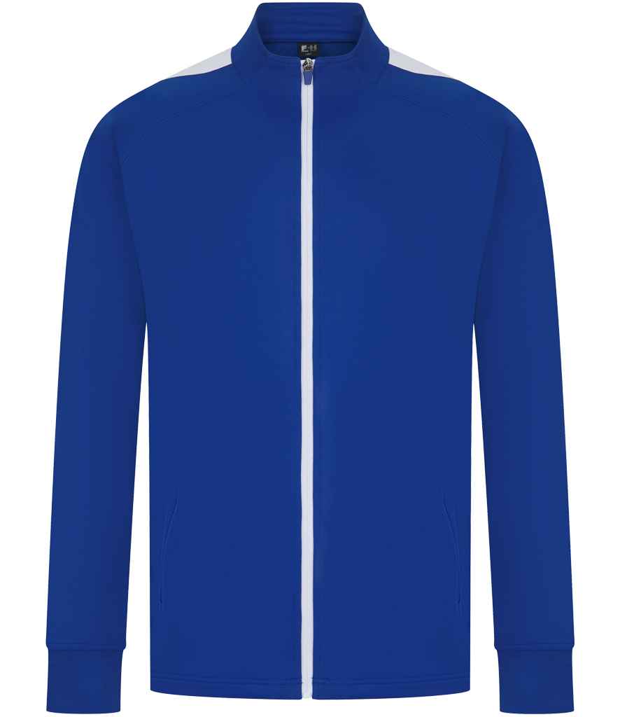 Finden & Hales Finden + Hales Knitted Tracksuit Top Royal Blue/White