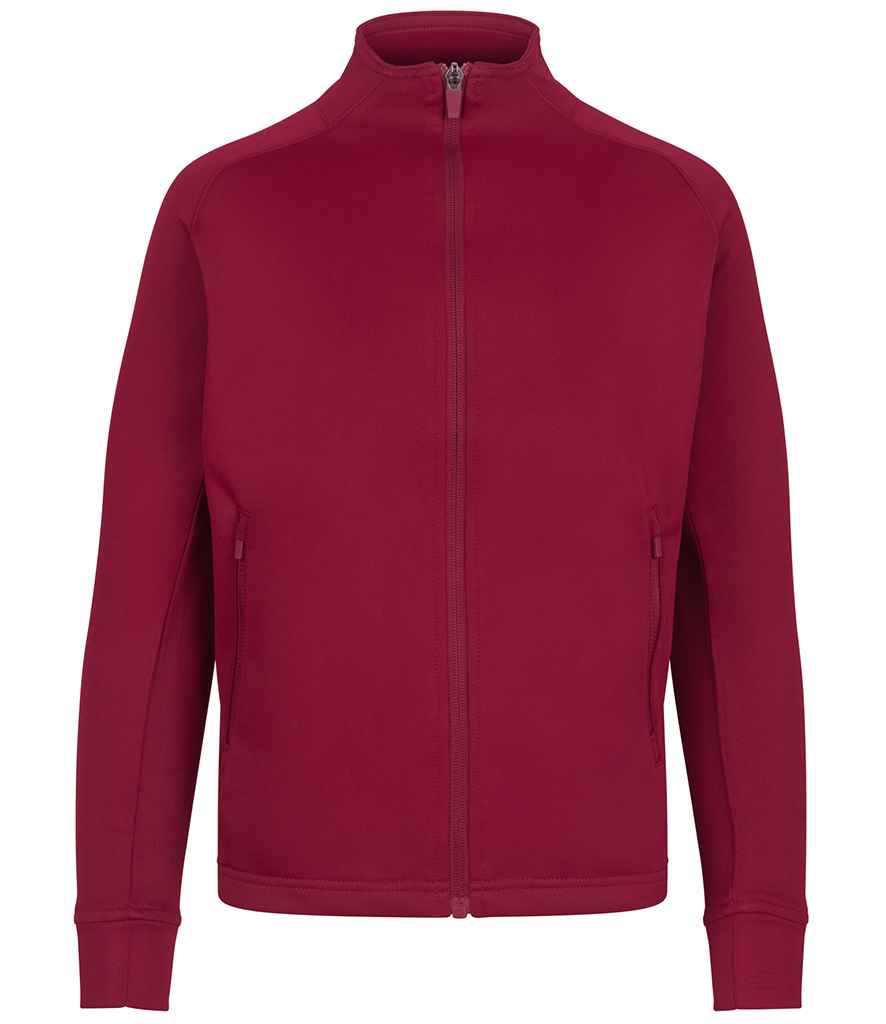 Finden + Hales Kids Knitted Tracksuit Top in Burgundy/Burgundy