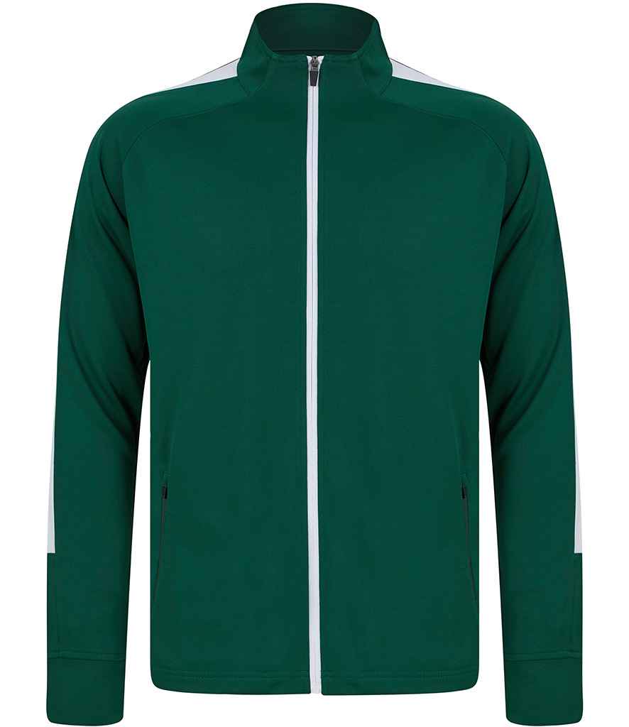 Finden & Hales Finden + Hales Kids Knitted Tracksuit Top Bottle Green/White