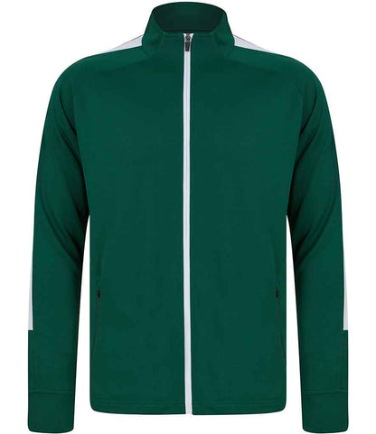 Finden & Hales Finden + Hales Kids Knitted Tracksuit Top Bottle Green/White