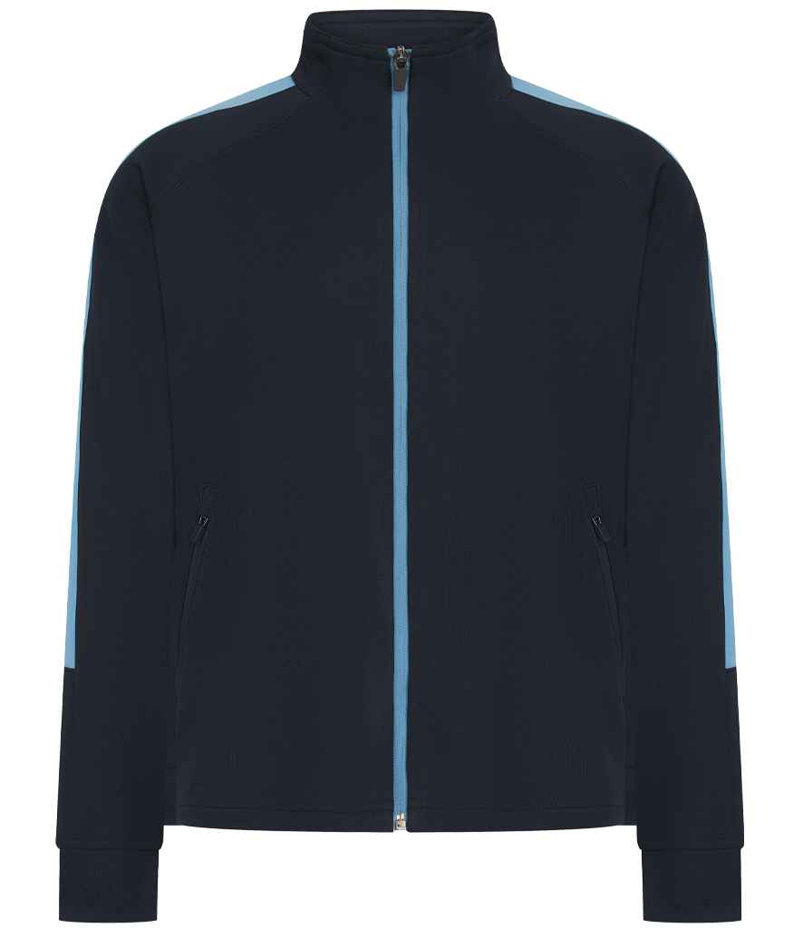 Finden & Hales Finden + Hales Kids Knitted Tracksuit Top Navy/Sky blue