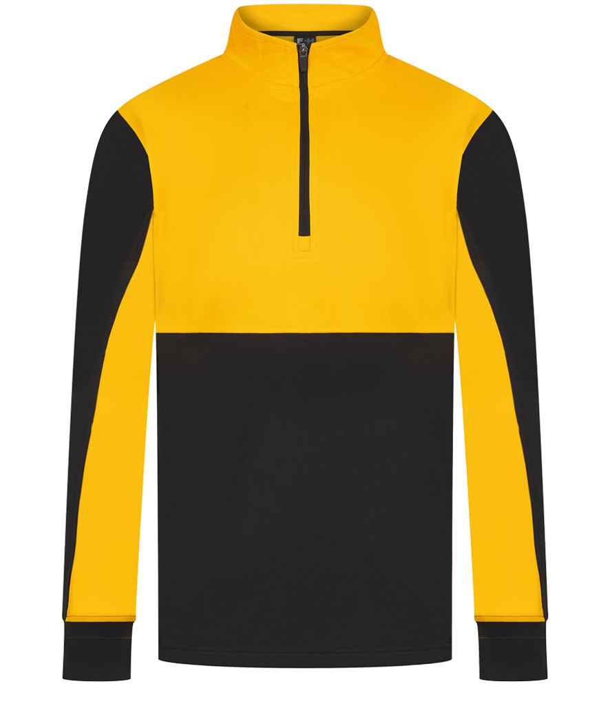 Finden & Hales Finden + Hales 1/4 Zip Tracksuit Top Black/Gold