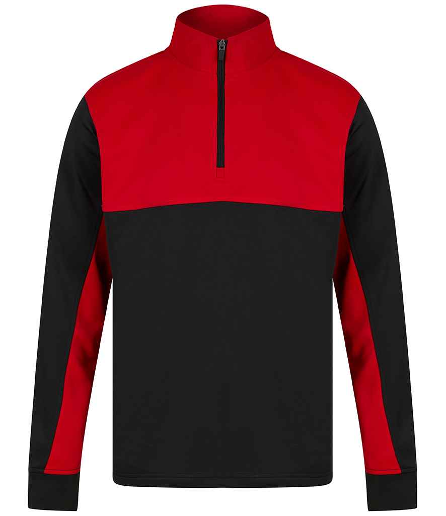 Finden & Hales Finden + Hales 1/4 Zip Tracksuit Top Black/Red