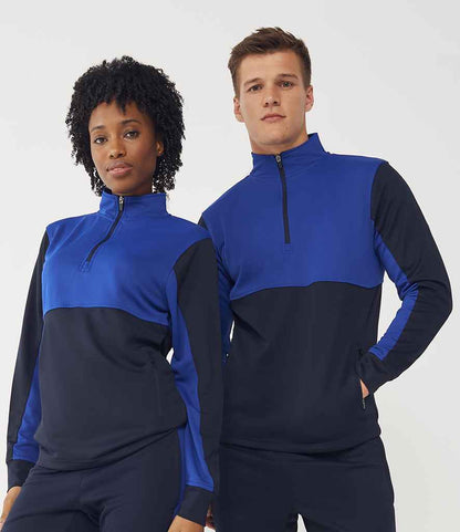 Finden & Hales Finden + Hales 1/4 Zip Tracksuit Top Navy/Royal Blue