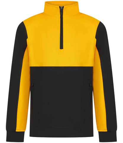 Finden + Hales Kids 1/4 Zip Tracksuit Top in Black/Gold