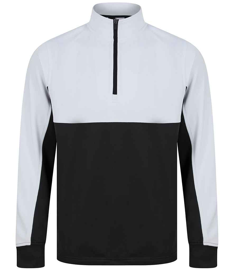 Finden & Hales Finden + Hales Kids 1/4 Zip Tracksuit Top Black/White