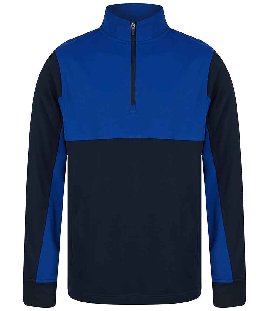Finden & Hales Finden + Hales Kids 1/4 Zip Tracksuit Top Navy/Royal Blue