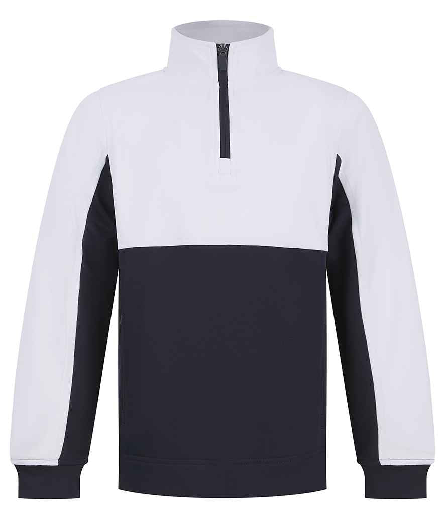Finden & Hales Finden + Hales Kids 1/4 Zip Tracksuit Top Navy/White