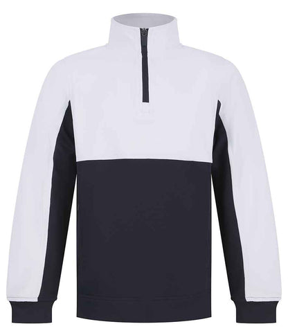 Finden & Hales Finden + Hales Kids 1/4 Zip Tracksuit Top Navy/White