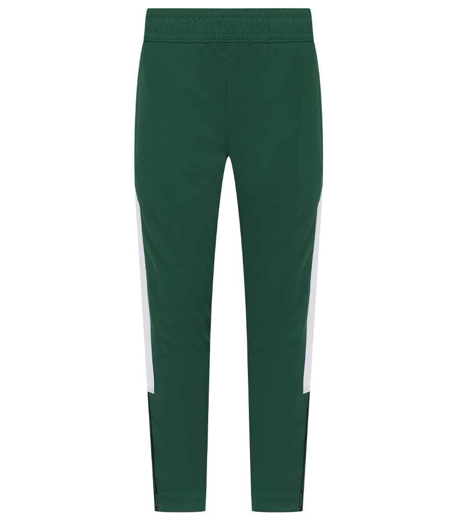 Finden + Hales Kids Knitted Tracksuit Pants in Bottle Green/White