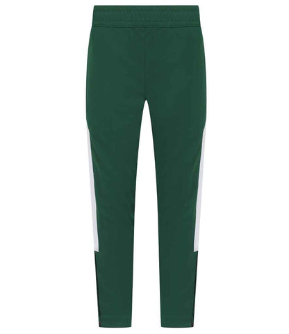 Finden + Hales Kids Knitted Tracksuit Pants in Bottle Green/White