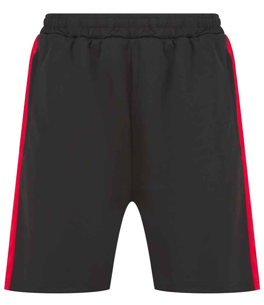 Finden + Hales Knitted Shorts in Black/Red
