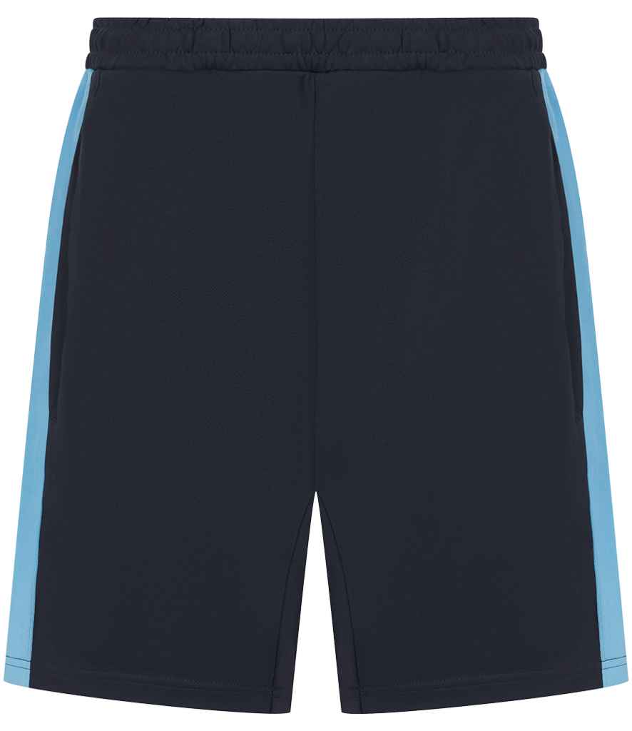 Finden + Hales Knitted Shorts in Navy/Sky blue