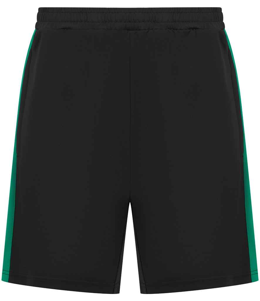 Finden + Hales Kids Knitted Shorts in Black/Emerald