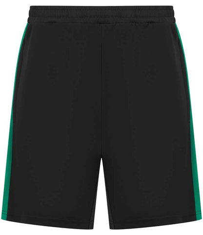 Finden + Hales Kids Knitted Shorts in Black/Emerald