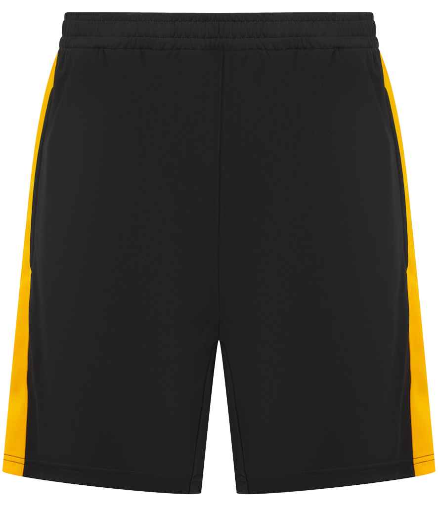 Finden + Hales Kids Knitted Shorts in Black/Gold