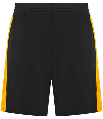 Finden + Hales Kids Knitted Shorts in Black/Gold